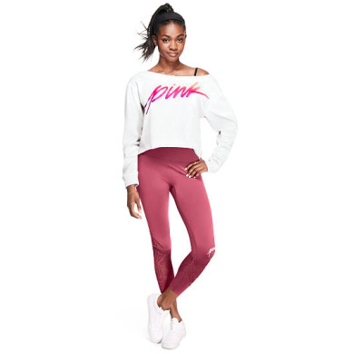 MS: 0101090 - Áo lửng Croptop Victoria's Secret - Pink